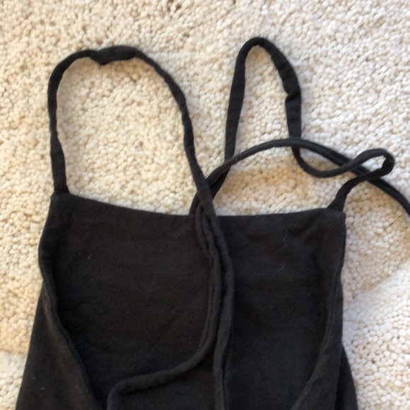 Adidas crop logo halter top OSFM gulley -tie lace -up back - Picture 10 of 12